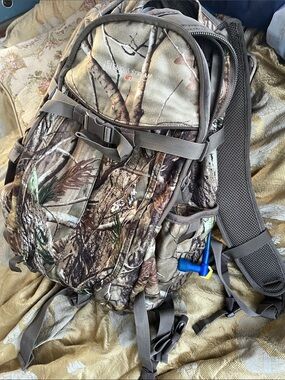 Field & Stream Realtree-Style Camo Backpack in Brown and Green